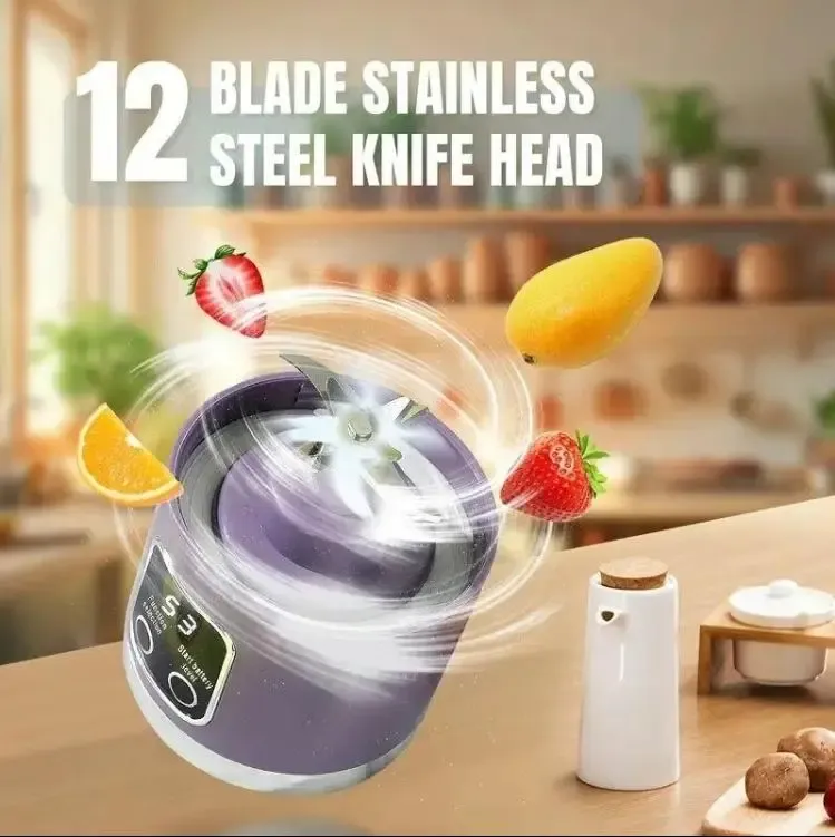 Best Mini Juicer Blender – 2-in-1 Ice Crusher & Smoothie Maker | Perfect for Liquid Diets, Fresh Juice, Shakes, Baby Food | USB Rechargeable & Easy to Clean | Great for Home, Office, Dorm, and Back-to-School Gifts cup portable vegetable