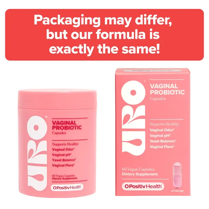 URO Women's Probiotics - 60 Count (Pack of 1) - Prebiotic and Probiotic Capsules for Healthy pH Balance and Odor