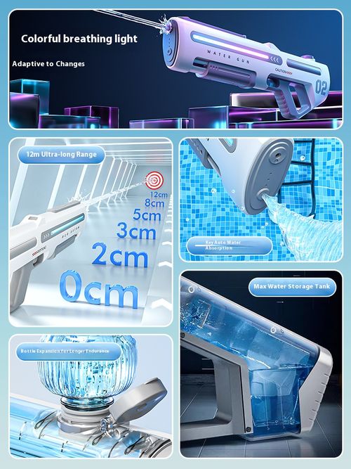 AutoStream Pulse Water Blaster - Electric Squirt Gun for Epic Group Battles