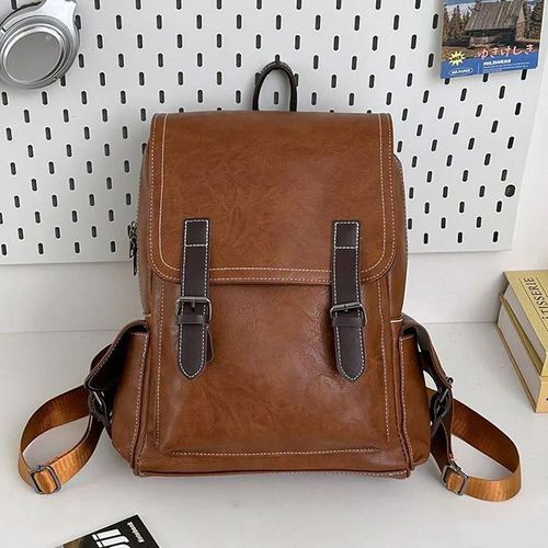 Vintage PU Leather Backpack