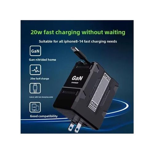 Share this product    Dual-Cable GaN Fast Charger 20W