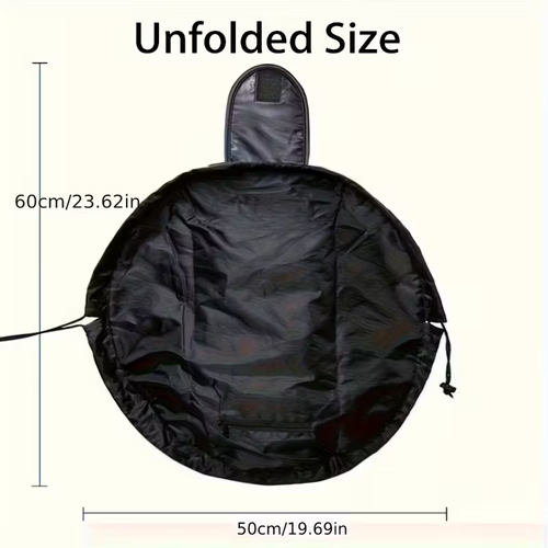 Premium portable drawstring makeup bag - travel toiletries organizer, large capacity, clearance sale