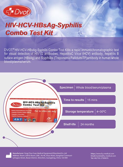 HIV 4-in-1 combo test card