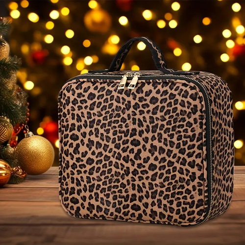 Full-screen mirror handheld portable travel travel cosmetic organizer bag