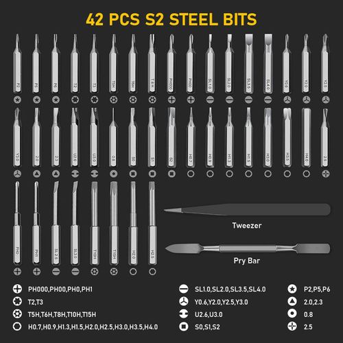 49-in-1 Precision Screwdriver Set, Rechargeable Magnetic Repair Tool Set