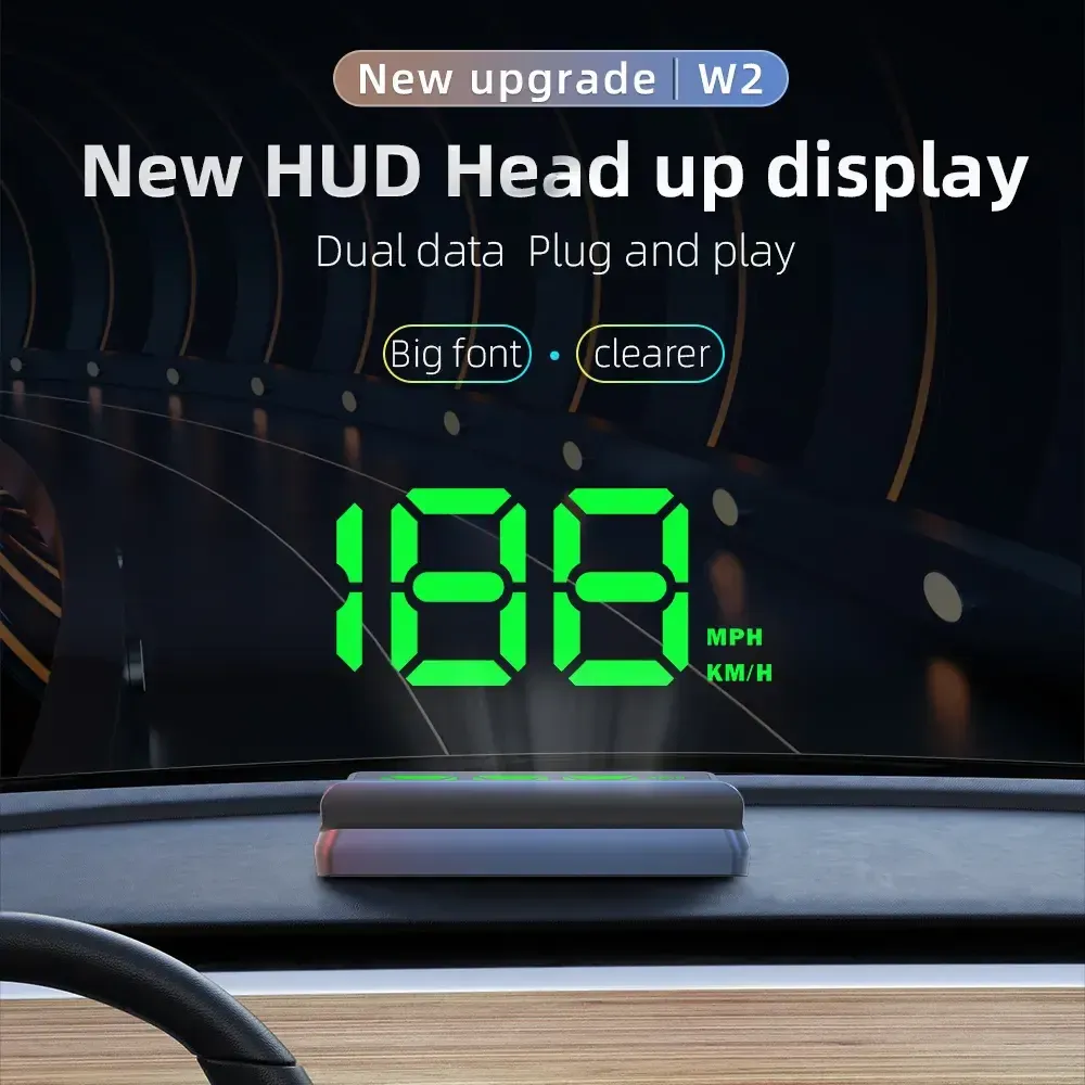 Driving Safety HUD: Universal Speedometer & Mileage Display for Cars, Trucks & Bikes