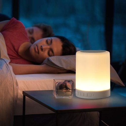 Night Light Bluetooth Speaker, Portable Wireless Bluetooth Speakers, Touch Control Bedside Table Light, Outdoor Speakers Bluetooth, Best Gifts for Girl, Boy, Baby