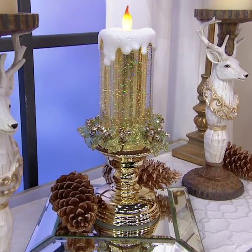 Winter Sale 49%OFF🎄LED Christmas Swirling Water Candles