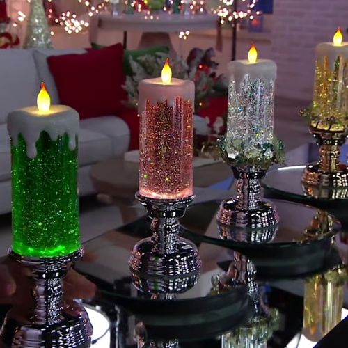 Winter Sale 49%OFF🎄LED Christmas Swirling Water Candles
