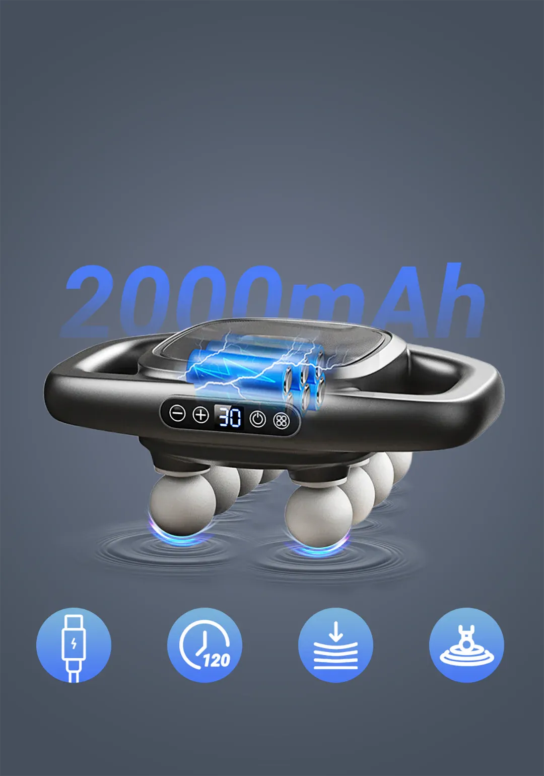 🔥Hot Sale🔥8-Head Massage Gun Set（50% OFF）🏋‍♂