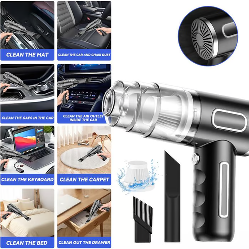 😍（Send 4 filter cartridges）Wireless Handheld Car Vacuum Cleaner💨