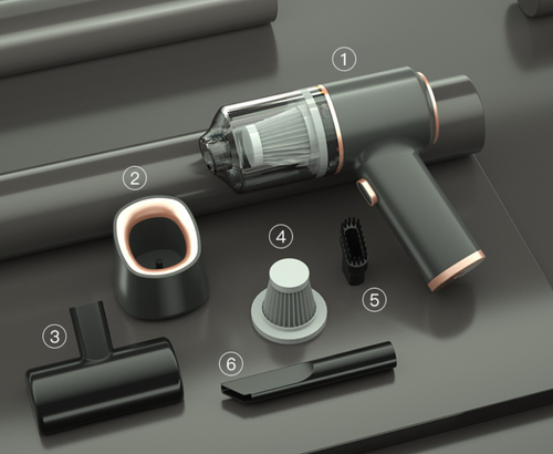 😍（Send 4 filter cartridges）Wireless Handheld Car Vacuum Cleaner💨