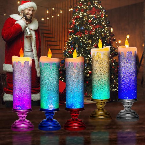 Winter Sale 49%OFF🎄LED Christmas Swirling Water Candles