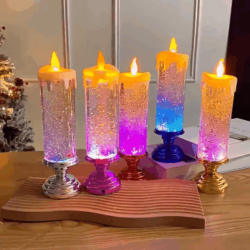 Winter Sale 49%OFF🎄LED Christmas Swirling Water Candles