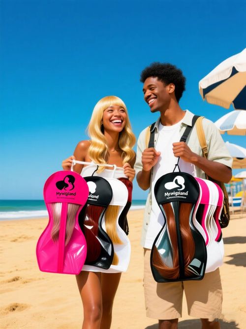🔥Buy 1 get 2 free🔥New Design Hourglass-Shaped Wig Storage Bag with Hanger👨‍👩‍👧‍👦