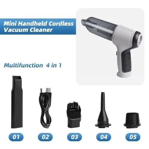 😍（Send 4 filter cartridges）Wireless Handheld Car Vacuum Cleaner💨