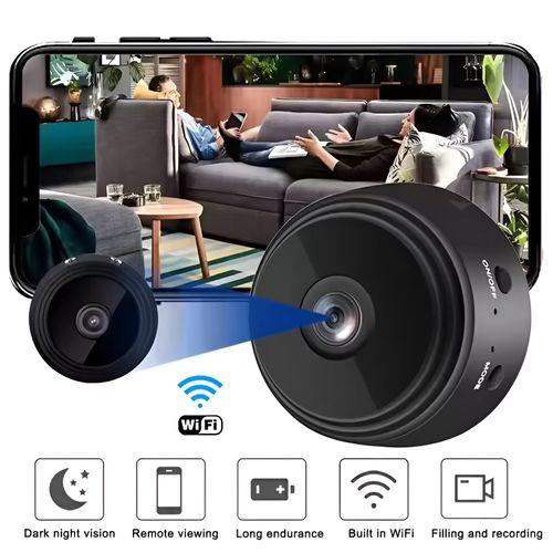 Monitoramento oculto. Mini câmeras sem fio WiFi, com gravador de vídeo interno