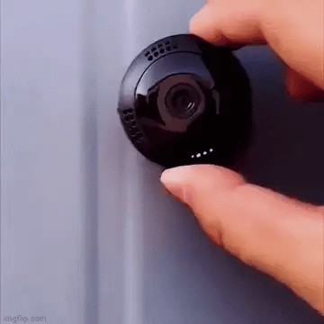 Monitoramento oculto. Mini câmeras sem fio WiFi, com gravador de vídeo interno