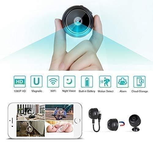 Monitoramento oculto. Mini câmeras sem fio WiFi, com gravador de vídeo interno
