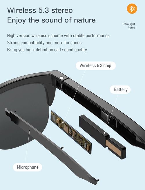 New Outdoor Smart Glasses Smart Sport Hands-Free Call Music Headphone UV Protection Wireless Smart Sunglasses