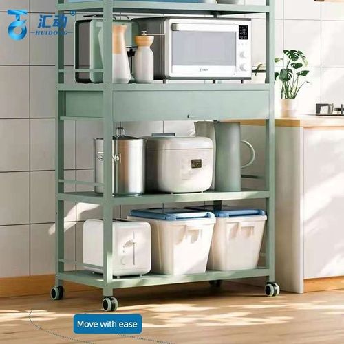Kitchen drawers Organizer Shelf multifunctional multilayer microwave oven pot kitchenware sideboards movable storage rack