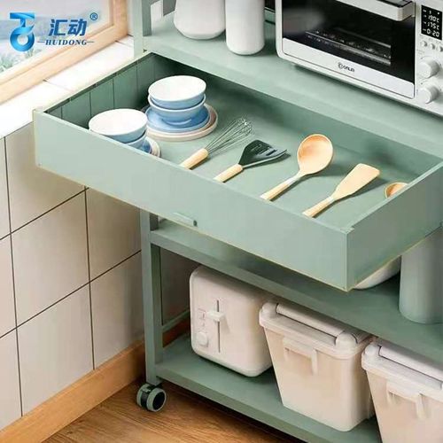 Kitchen drawers Organizer Shelf multifunctional multilayer microwave oven pot kitchenware sideboards movable storage rack