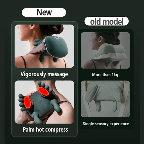Siaasoo Neck Massager with Heat Speed Adjustment,Siaasoo Massage Master for Shoulder,Neck,Lower Abdominal,Electric Shiatsu Back Shoulder and Neck Massager