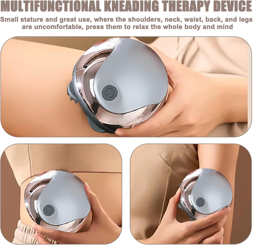Electric Head Massager, IPX7 Waterproof, Wireless Head Massager with 4 Massage Heads and 3 Massage Modes, Scalp Massager for Relaxation for Full Body Massage