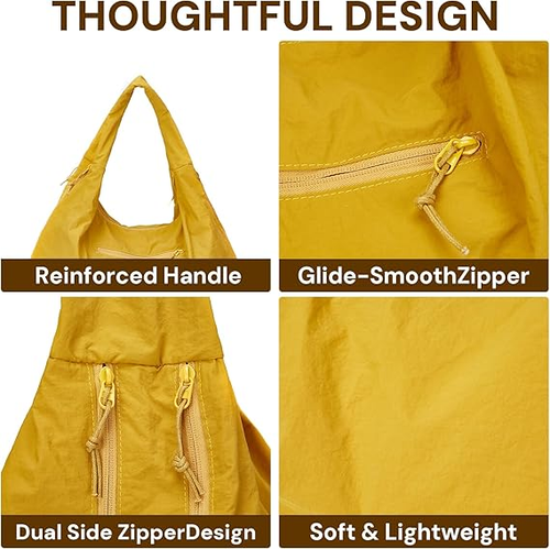 New-Style Large-Capacity Lightweight Multi-Functional Canvas Tote Bag: Trendy Lazy Vibe, Casual Korean Minimalist Underarm Bag for Commuting