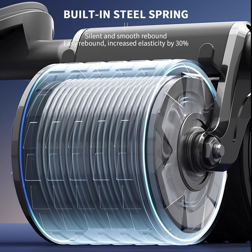 Ab Roller Wheel,Elbow Support Ab Wheel Roller Automatic Rebound Ab Workout Equipment for Core Workout,Core Strength Training Wheel with Time for Home Gym...