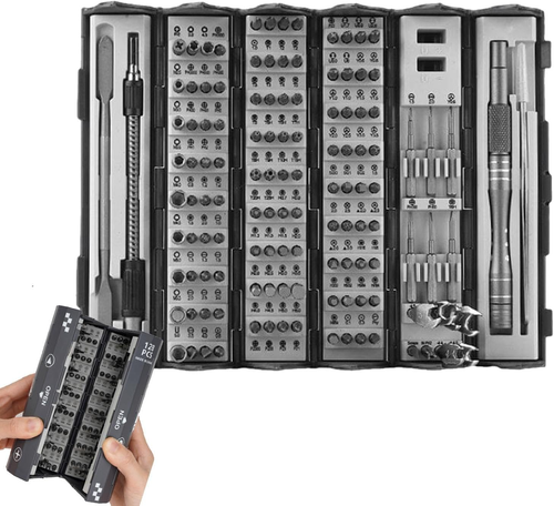 128 in 1 Precision Screwdriver Set, Electronics Precision Repair Tool Kit for Phone Watch Laptop PC Game Console, Multi-Bits Screw Driver Kits, Home Repair...