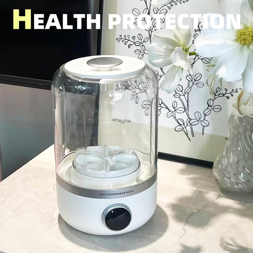 Portable Mini Washing Machine, 1.2L underwear washer with Digital Timer Display for underwear, socks, saliva towels, suitable for apartments, hotels, and travel and Fathers Day