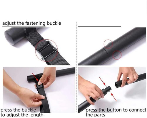 MODEREVE 60-120LBS Pilates Bar Kit with Resistance Bands, Home Squat Bar for Men & Women All-in-one Gym Workout for Full Body Fitness with Portable Bag...