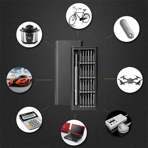 24-in-1 Precision Multi-Function Tool Set for Phone & Computer Repair, Including Eyeglass Tools, Blades and Screwdrivers