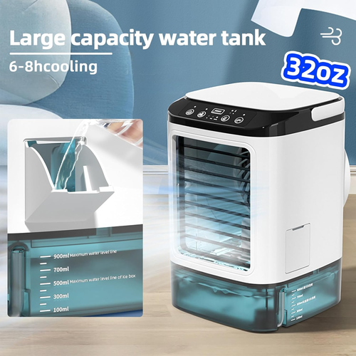 Mini USB Desktop Spray Fan - Quiet Portable Cooler with Humidification for Home, Office & Dorm
