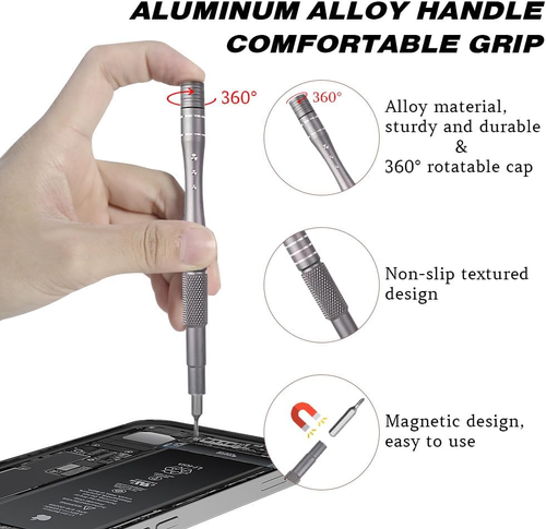 128 in 1 Precision Screwdriver Set, Electronics Precision Repair Tool Kit for Phone Watch Laptop PC Game Console, Multi-Bits Screw Driver Kits, Home Repair...