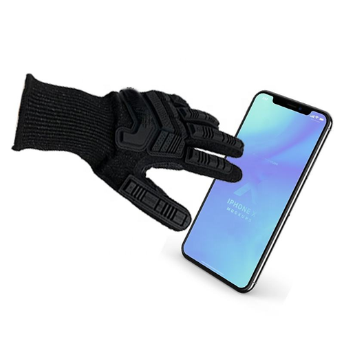 Hot selling 5-level cut-resistant TPR cycling gloves, anti-collision, anti-slip, wear-resistant, enhanced puncture resistance, safety and cut-resistant PU coating touch screen gloves