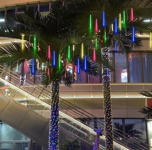Meteor shower tree lights