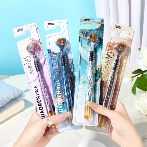 Three-sided toothbrush - full coverage of teeth
