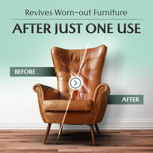 Furniture Salve for Leather - Polisher, Moisturizer, and Restorer for Couches and Furniture - Conditioner for Leather, Wood, and Vinyl - Repair Salve with...