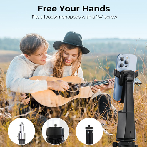 360 AI Tracking Shooting Gimbal Auto Face AI Camera Recognition Body Track Intelligent Follow Live Shoot Phone Stand Smart Mount