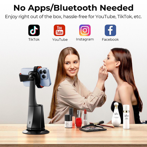 360 AI Tracking Shooting Gimbal Auto Face AI Camera Recognition Body Track Intelligent Follow Live Shoot Phone Stand Smart Mount