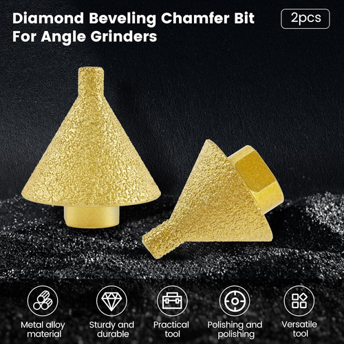 a pair of brazed diamond chamfering tools