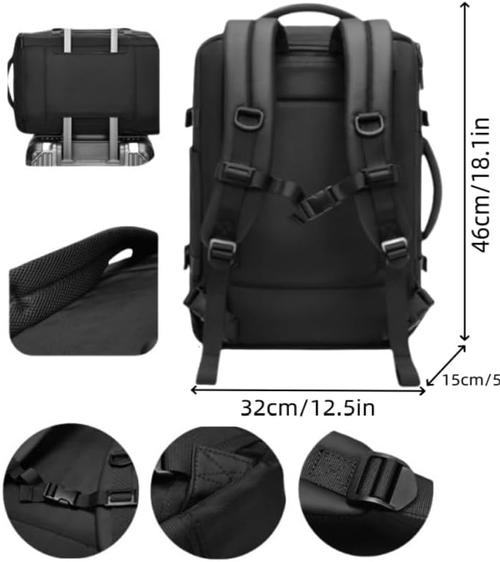 Large Capacity Backpack with Vacuum Pump,Seal Compression Travel,Portable Vacuum Travel Backpack for Commutes
