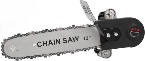 Chainsaw Converter Set, Electric Chainsaw Attachment Kit, Mini Chainsaw Cordless, Transform Angle Grinder to Chainsaw, Ergoesnomic Handle, Safety Features for Woodworking