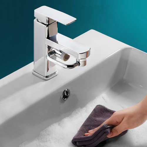 Faucet Sprayer Arm Universal Extender: 360° Rotatable Water Outlet, Anti-Splash Aerator, Extended & Universal Fit
