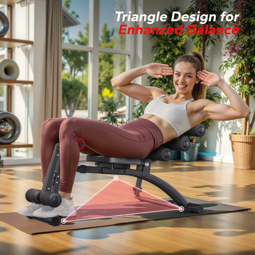 MERACH Ab Machine, Multi-Functional Adjustable Ab Trainer, Ab Workout Bench for Home Gym, Sit Up Machine for Abdominal, Exercise Chair for Full Body Workout