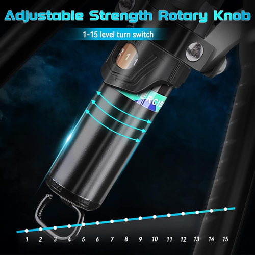 Arm Exerciser Arm Forearm Workout Shoulder Muscle Training Fitness Equipment Home Chest Expander Adjustable 22-440lbs Hydraulic Power Twister Spin Button...