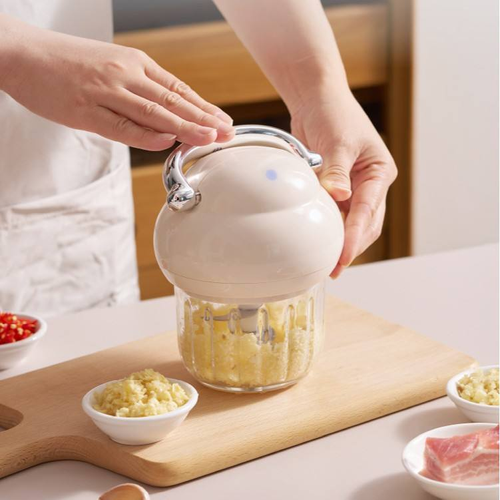 Mincer Mini Rechargeable Multifunctional Food Processor, Mini Portable Kitchen Garlic Chopper Usb Vegetable Grinder