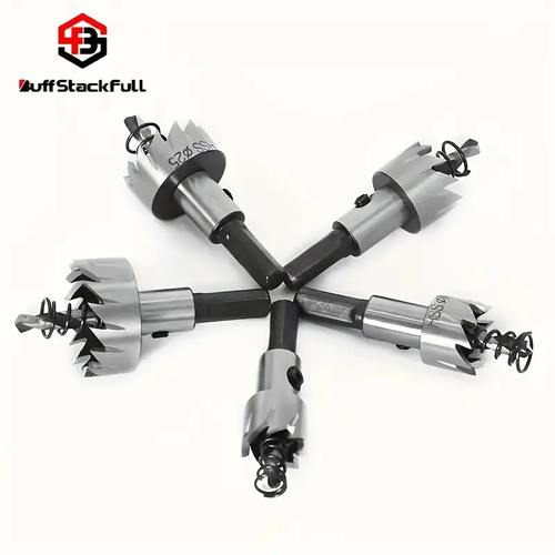 BUFF STACK FULL 5pcs HSS Drill Bits  - High-Speed Steel, Rust-Proof, Precision Sizes (16mm-30mm) for Metal & Stainless Steel - Ideal for Professional Sheet Metal Work, Drill Bits for Steel, Metalworking Drill Bits | Durable Drill Bits, Industrial Drilling, DIY Enthusiasts, Construction